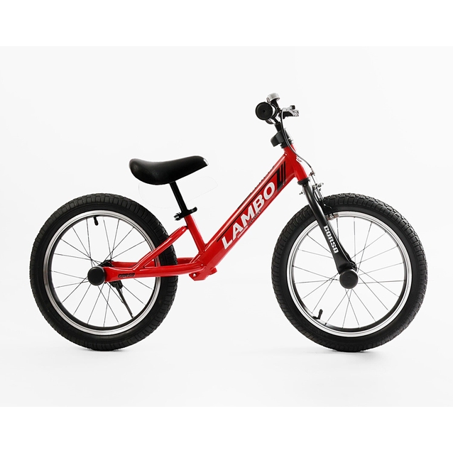 Велобіг 16 Corso надувні колеса, сталева рама «LAMBO» LB-16745 червоний фото westvelo.com