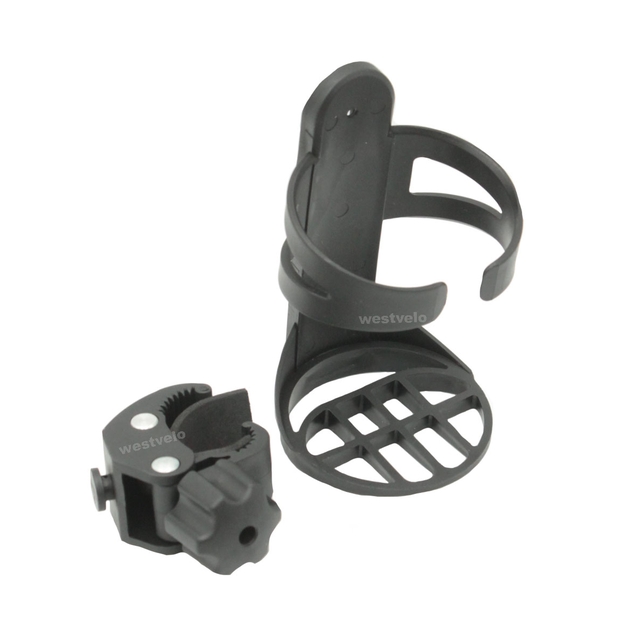 Фляготримач з кріпленням на руль, пластик "Зажим" фото westvelo.com