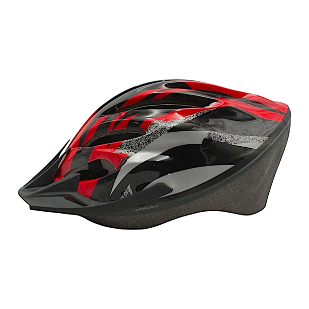Вело шолом "TK Sport" 718 (54 см) чорно-червоний фото westvelo.com