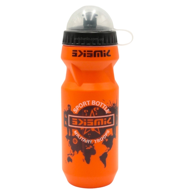 Фляга SIMEKE 650ml "MILITARY" пластмасова помаранчева фото westvelo.com