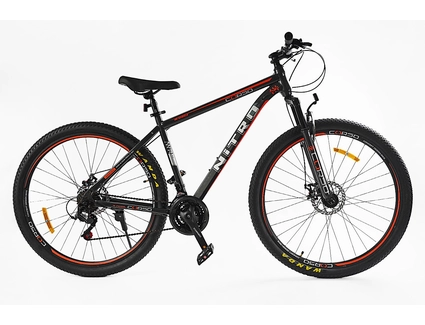 Велосипед 29 ST Corso «NITRO» NT-29129 сталь 19", (к-т SunRun) чорно-червоний
