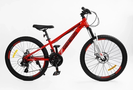 Велосипед 24 ST Corso «GENESIS» G-24604 сталь 11", (к-т Saiguan) червоно-білий