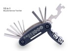 Мультитул чорний 6-гранники+головки (16 елементів) фото westvelo.com