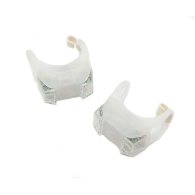 Мигалка силікон №009 2шт. на батарейці, біла фото westvelo.com