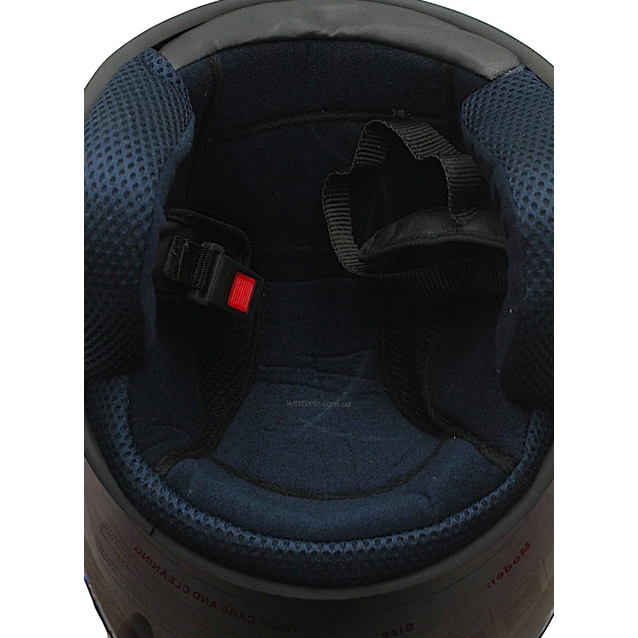 Мото шолом, відкритий №205 VIRTUE чорний, чоловічий фото westvelo.com