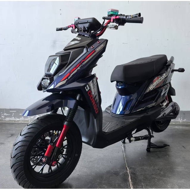 Електроскутер Corso «HURRICANE» HR-703368, двигун 2500W, акумулятор 72V 40Ah літій-залізо-фосфатний, синій, колеса 10" фото westvelo.com