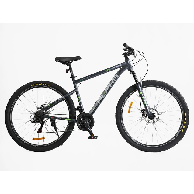 Велосипед 29 ST Corso «ALPHA» LF-29815 сталь 19", (к-т SHIMANO) чорний фото westvelo.com