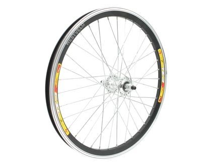 Колесо 20 перед, обід 2-ний чорний, втулка AL на промах, диск різьба