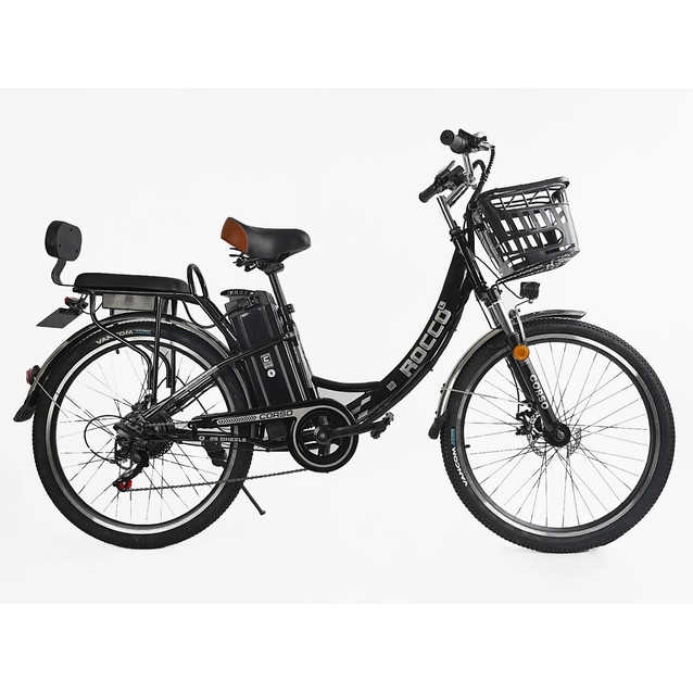 Електровелосипед 26 ST Corso «ROCCO» RC-30745 сталь, дв 500W, акум 48V20AH, чорний фото westvelo.com