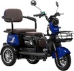 Трицикл Corso «OSTIN» SN-077150, двигун 1000W, акумулятор 72V 23Ah графеновий, синій + 1 ящик. акум, колеса 10" фото westvelo.com