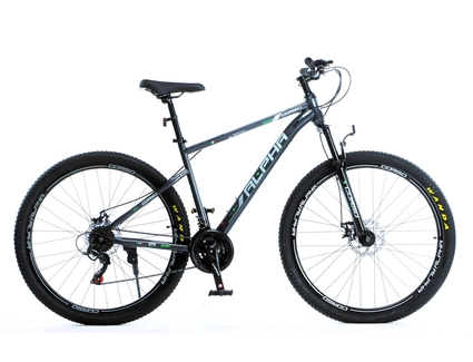 Велосипед 29 ST Corso «ALPHA» LF-29901 сталь 19", (к-т SHIMANO) графітовий
