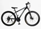 Велосипед 27.5 AL Corso «LEGEND» LG-27754 алюміній 15,5", (к-т SHIMANO) чорний