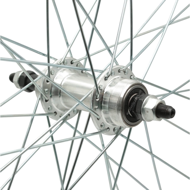 Колесо 28-29 зад, обід 2-ний чорний, втулка AL на промах, диск різьба (Gravity) фото westvelo.com