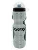 Фляга Discovery 650ml харч.пластик, сіро-чорна, з гумовими вставками фото westvelo.com