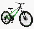 Велосипед 24 AL Corso «SKYLINE» SL-30501 алюміній 11", (к-т SHIMANO) чорно-салатовий фото westvelo.com