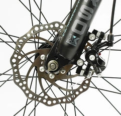 Велосипед 27.5 AL Corso «LEGEND» LG-27963 алюміній 15,5", (к-т SHIMANO) сіро-чорний