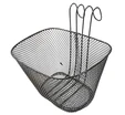 Кошик дитячий метал сіточка, на гачки, чорний фото westvelo.com