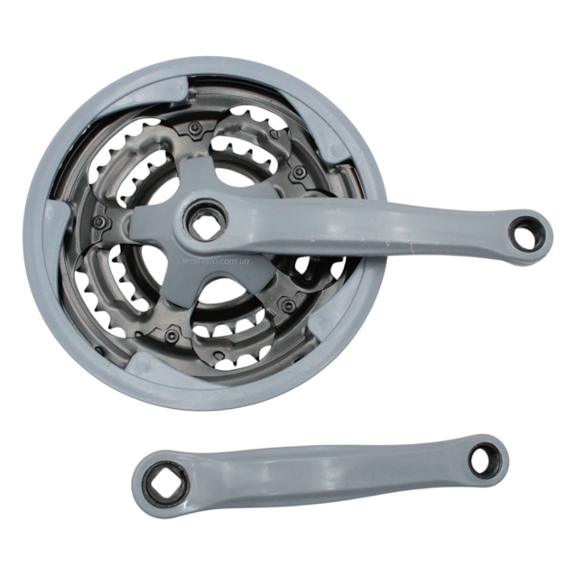 Система шатунів мтв велика сіра (28/38/48Т) L-170мм. фото westvelo.com