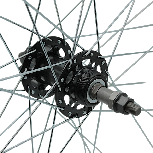 Колесо 28-29 зад, обід 2-ний чорний дисковий, втулка ST. SHUNFENG, диск 6 болтів, чорна спиця фото westvelo.com