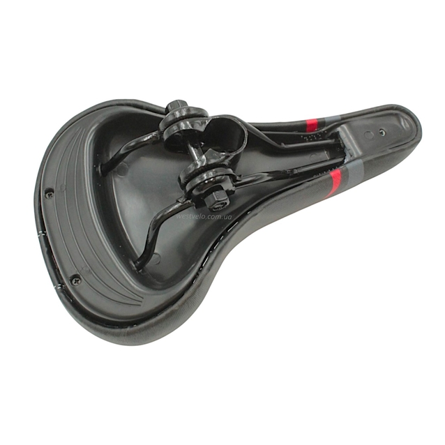 Сідло мтв № SD-270 чорно-сіре фото westvelo.com