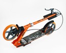 Самокат дитячий 2-х колісний, PU Best Scooter «FLASH» FL-80811 помаранчевий, Ø200mm, ручне гальмо, 1 амортизатор передній фото westvelo.com