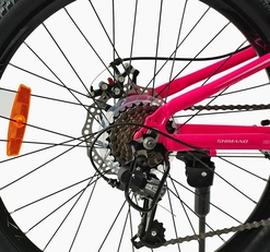 Велосипед 24 AL Corso «OPTIMA» TM-24936 алюміній 11", (к-т SHIMANO) рожево-білий