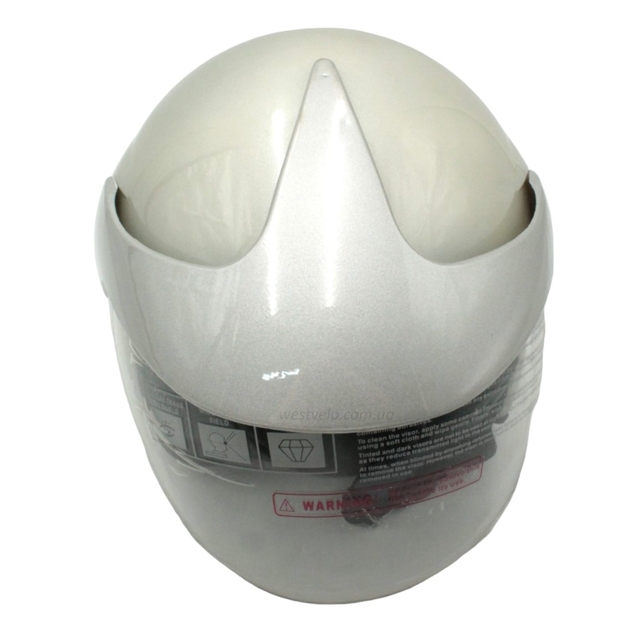 Мото шолом, відкритий (S) №208 сірий, з дашком фото westvelo.com