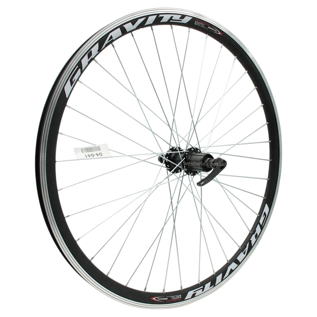 Колесо 26 зад, обід 2-ний чорний, втулка Joy Tech, касета (8-10S), ексцентрик фото westvelo.com