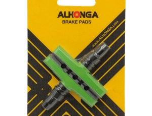 Колодки гальмівні V-brake ALHONGA зелені