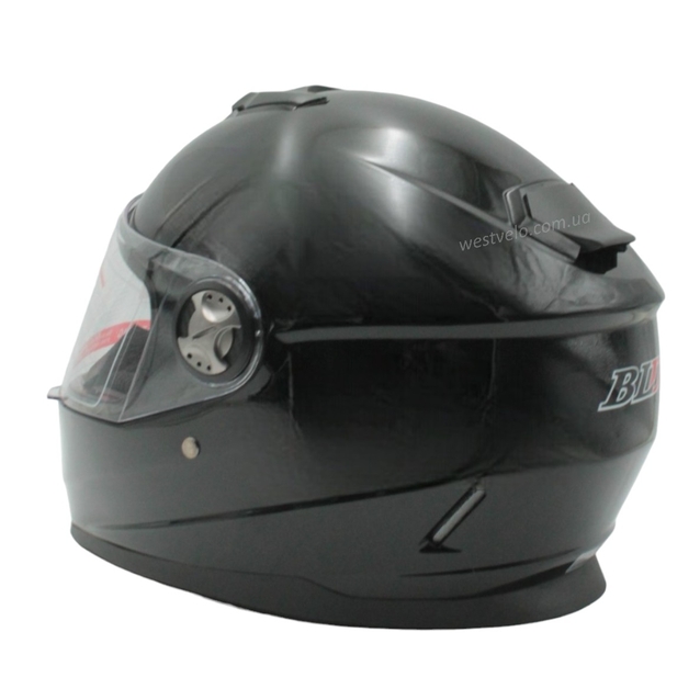 Мото шолом, закритий (L 59-60) BLD-М65 інтеграл, чорний глянець фото westvelo.com