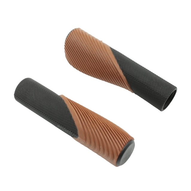 Гріпси ергономічні "CROSSRIDE" CR-G303-1 чорно-коричневі фото westvelo.com