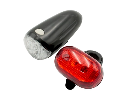 Фара + мигалка на батарейках JY-816A