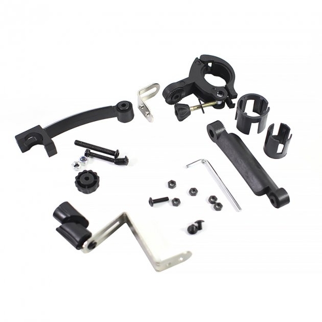 Крила пластик 24-26 кріпл. труба сідла №013 телескопічні з мигалкою фото westvelo.com