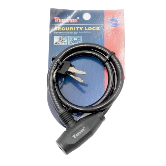 Замок на ключ TONYON 420 Ø8mm L-800mm фото westvelo.com