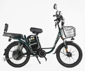 Електровелосипед 22 ST Corso «SHADOW» SH-8036-9 сталь, двигун 500W, акумулятор 48V20Ah літієвий, темно-зелений фото westvelo.com