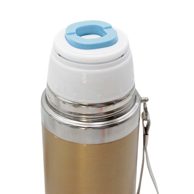Термос 500 ml (ремінець, трубочка) мікс кольорів фото westvelo.com