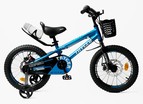 Дитячий велосипед 16 AL Corso «TAYGER» TG-40654 алюмінієва рама, дискові гальма, синій фото westvelo.com