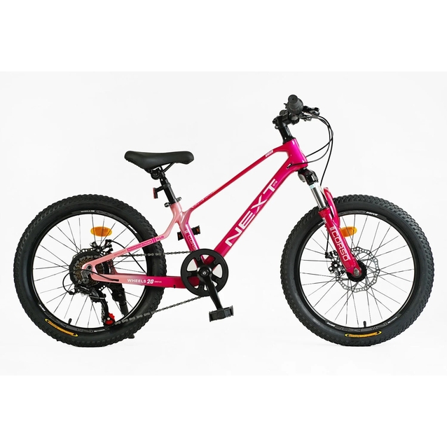 Велосипед 20 MG Corso «NEXT» NX-20203 магній 11.5", (к-т SHIMANO) рожевий фото westvelo.com