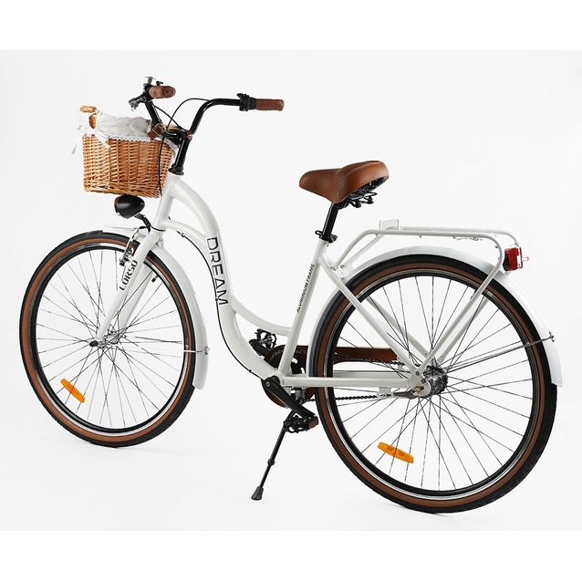 Міський велосипед 28 AL Corso «DREAM» DM-28711 алюміній 18", (к-т SHIMANO NEXUS) ПЛАНЕТАРНА втулка білий (+к/к/б) фото westvelo.com