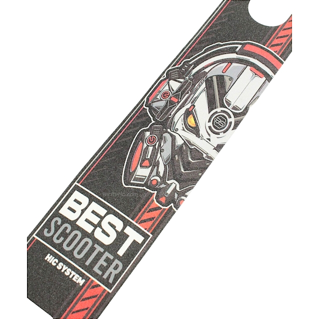Наклейки для трюкового самоката Best Scooter (GM 10190) 49х9,5 червоне