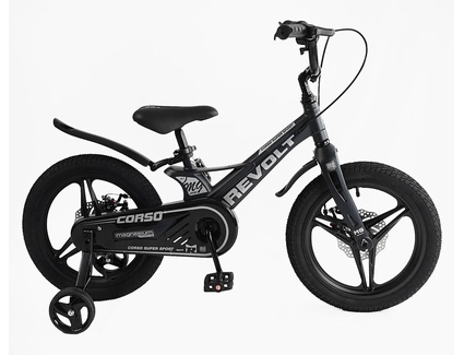 Дитячий велосипед 16 MG Corso «REVOLT» MG-16305, магнієва рама, чорний