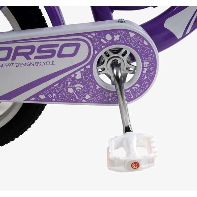 Дитячий велосипед 16 ST Corso «NICE» NC-16014 дискові гальма, фіолетовий фото westvelo.com