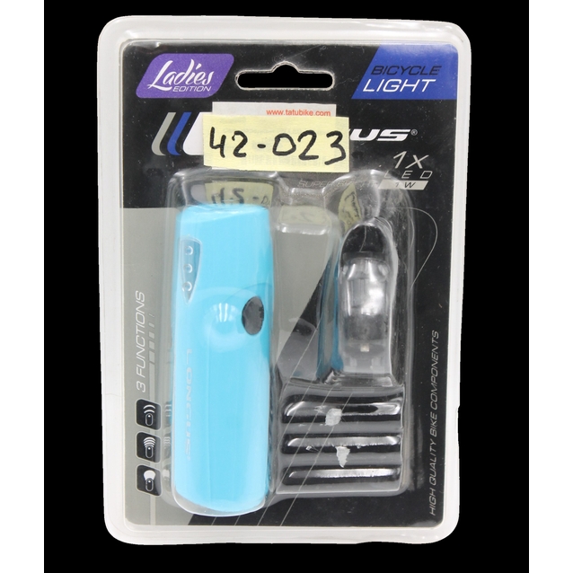 Ліхтар на батарейках LONGUS блакитний, 3 режими фото westvelo.com