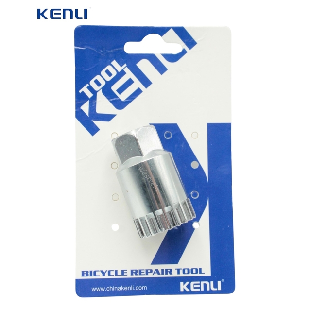 Ключ-знімач картриджа на квадратний вал нікель, Kenli KL-9706B фото westvelo.com