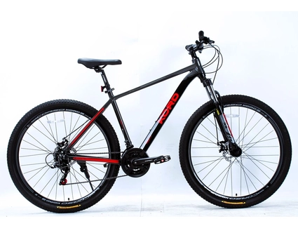 Велосипед 29 AL Corso «KORD» KR-29387 алюміній 19", (к-т SHIMANO) чорно-сіро-червоний