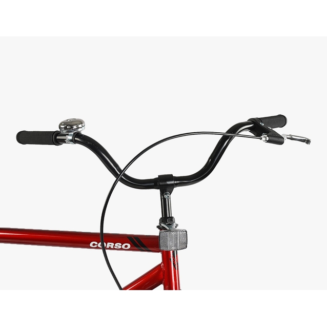 Міський велосипед 28 ST Corso «LINER» LN-28690 сталь 19", вишневий фото westvelo.com