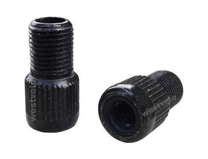 Перехідник на французький ніпель, dunlop, PRESTA, AL, чорний (FV/DV)