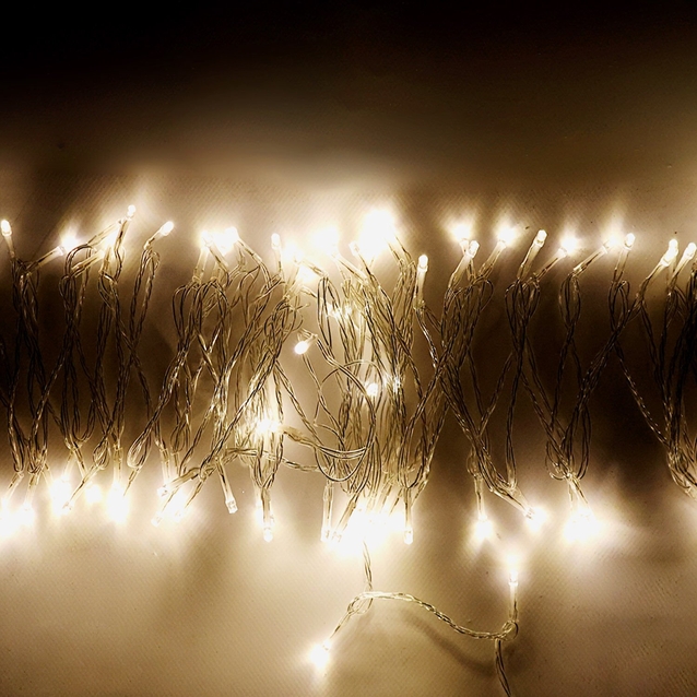 Гірлянда світлодіодна 10.3 м, жовте світло,від USB та батарейок, 1 режим, у коробці (C 61479-60 Y) фото westvelo.com