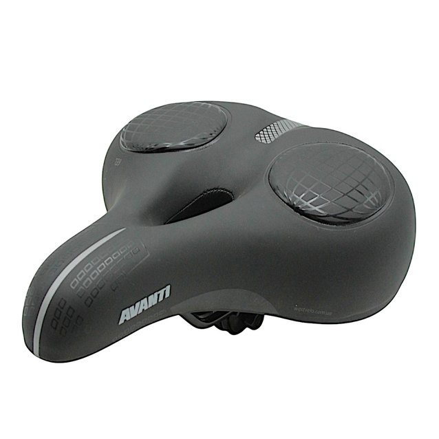 Сідло на демпферах з отвором AVANTI AFT-92 GEL, м'яке з ручкою фото westvelo.com