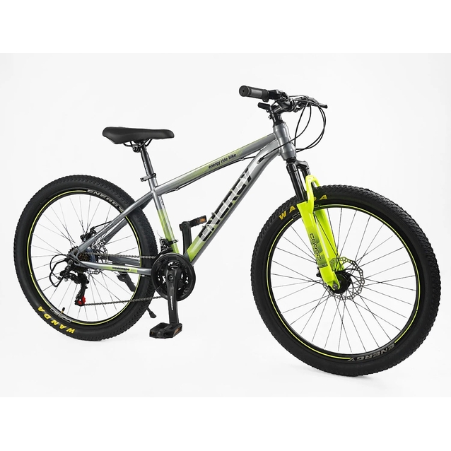 Велосипед 26 ST Corso «ENERGY» EN-26112 сталь 15", (к-т SHIMANO) світло сірий